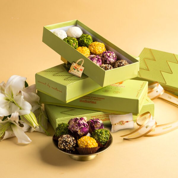 Exotic Sweets 10 Pcs with Rakhi & Roli Chawal