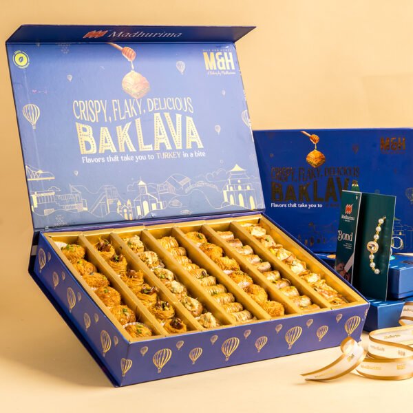 Baklawa Mix 1 Kg with Rakhi & Roli Chawal