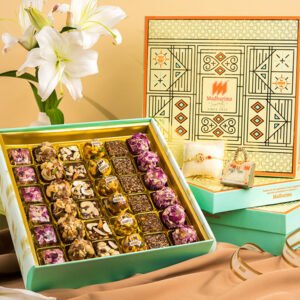 Guilt Free Sweets 36 Pcs with Rakhi & Roli Chawal (1)