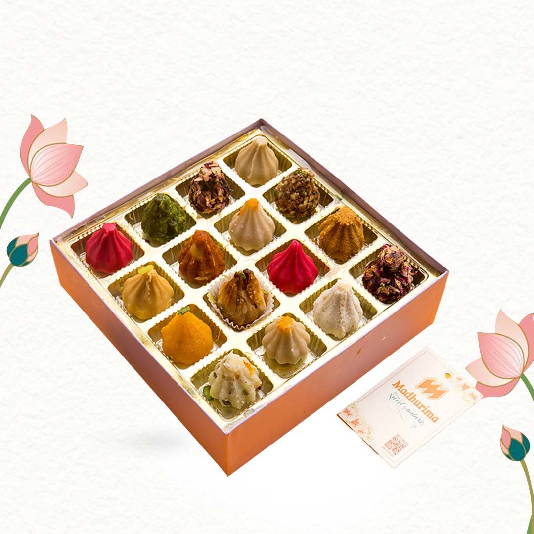Assorted Modak Box 16 Pcs